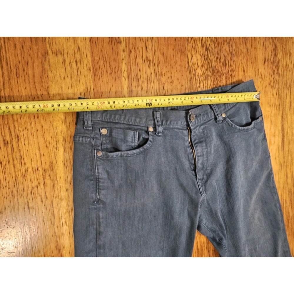 Calvin Klein Jeans Mens Straight Leg Mid Rise 36X32 Teal 5 Pocket - Picture 11 of 11